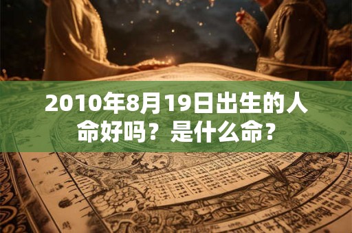 2010年8月19日出生的人命好吗？是什么命？