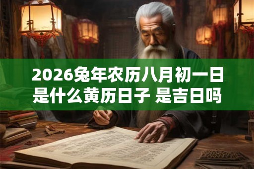 2026兔年农历八月初一日是什么黄历日子 是吉日吗 2026兔年农历八月初一日是什么黄历日子 是吉日吗