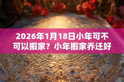 2026年1月18日小年可不可以搬家？小年搬家乔迁好不好？
