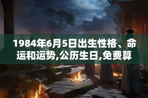 1984年6月5日出生性格、命运和运势,公历生日,免费算命