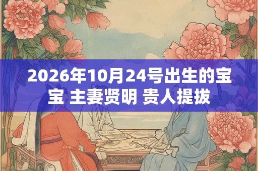 2026年10月24号出生的宝宝 主妻贤明 贵人提拔 2026年10月24号出生的宝宝 主妻贤明 贵人提拔