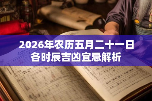 2026年农历五月二十一日各时辰吉凶宜忌解析