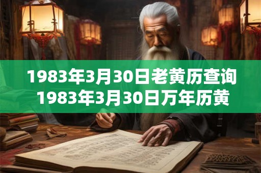 1983年3月30日老黄历查询 1983年3月30日万年历黄道吉日