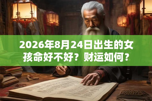 2026年8月24日出生的女孩命好不好？财运如何？