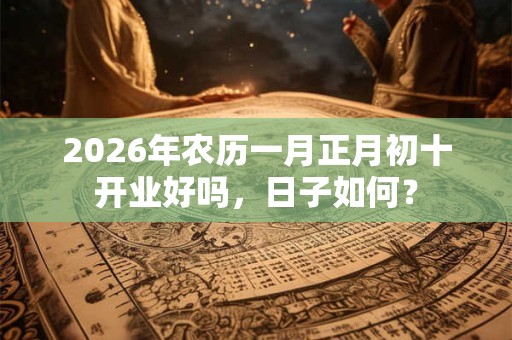 2026年农历一月正月初十开业好吗，日子如何？