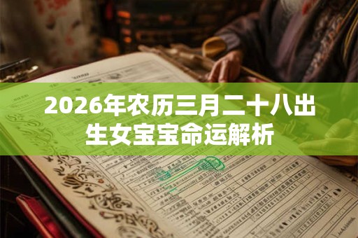 2026年农历三月二十八出生女宝宝命运解析 2026年农历三月二十八出生女宝宝命运解析