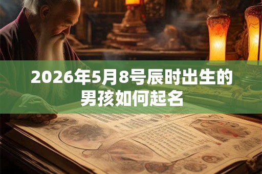 2026年5月8号辰时出生的男孩如何起名