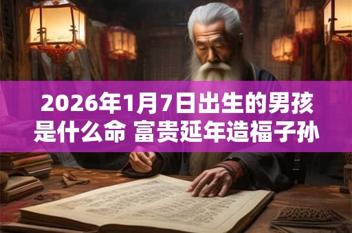 2026年1月7日出生的男孩是什么命 富贵延年造福子孙 2026年1月7日出生的男孩是什么命 富贵延年造福子孙