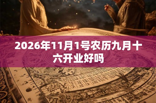 2026年11月1号农历九月十六开业好吗