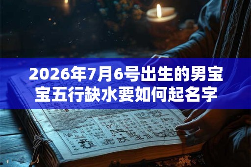 2026年7月6号出生的男宝宝五行缺水要如何起名字 2026年7月6号出生的男宝宝五行缺水要如何起名字