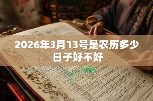 2026年3月13号是农历多少 日子好不好 2026年3月13号是农历多少 日子好不好