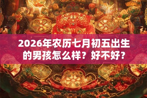 2026年农历七月初五出生的男孩怎么样？好不好？