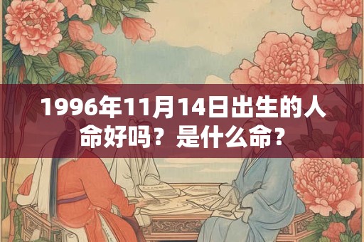 1996年11月14日出生的人命好吗？是什么命？