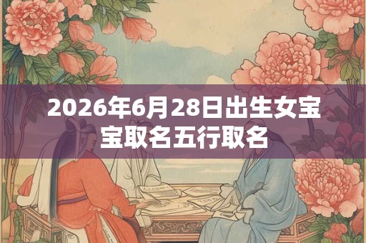 2026年6月28日出生女宝宝取名五行取名 2026年6月28日出生女宝宝取名五行取名