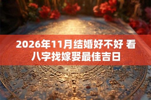 2026年11月结婚好不好 看八字找嫁娶最佳吉日 2026年11月结婚好不好 看八字找嫁娶最佳吉日