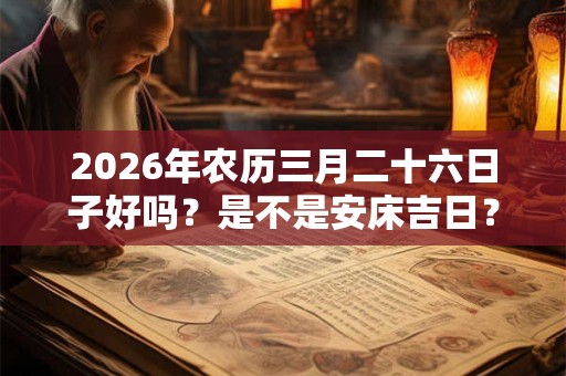 2026年农历三月二十六日子好吗?是不是安床吉日? 2026年农历三月二十六日子好吗?是不是安床吉日?