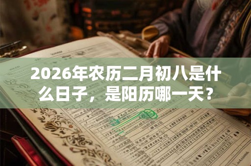 2026年农历二月初八是什么日子，是阳历哪一天？
