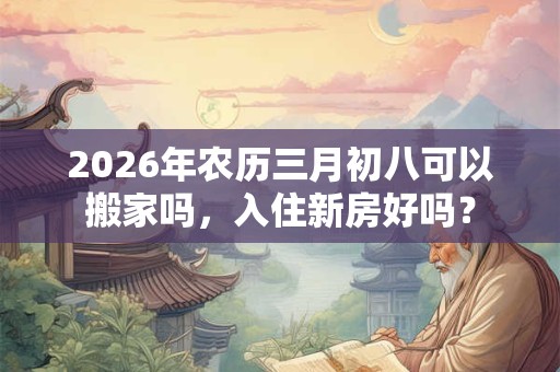 2026年农历三月初八可以搬家吗,入住新房好吗? 2026年农历三月初八可以搬家吗,入住新房好吗?