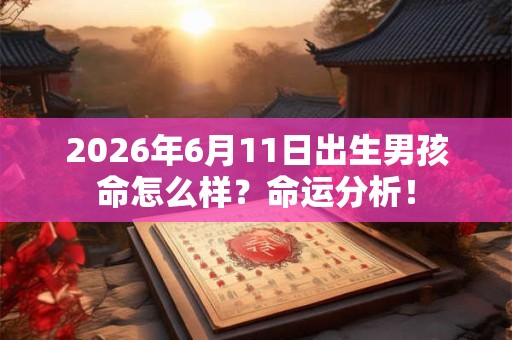 2026年6月11日出生男孩命怎么样？命运分析！
