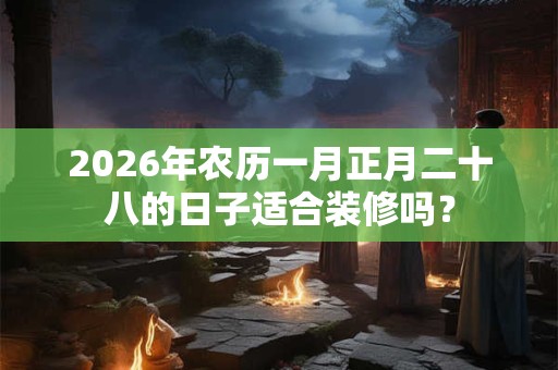 2026年农历一月正月二十八的日子适合装修吗? 2026年农历一月正月二十八的日子适合装修吗?