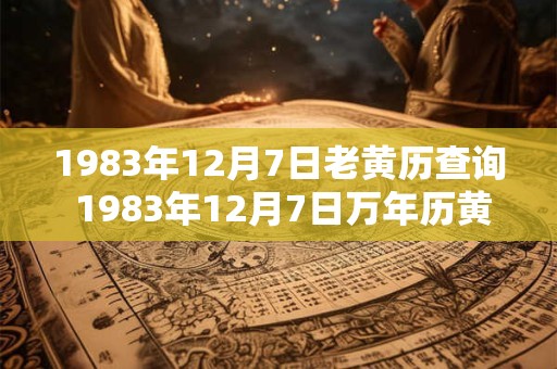 1983年12月7日老黄历查询 1983年12月7日万年历黄道吉日
