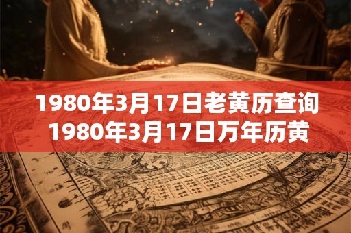 1980年3月17日老黄历查询 1980年3月17日万年历黄道吉日