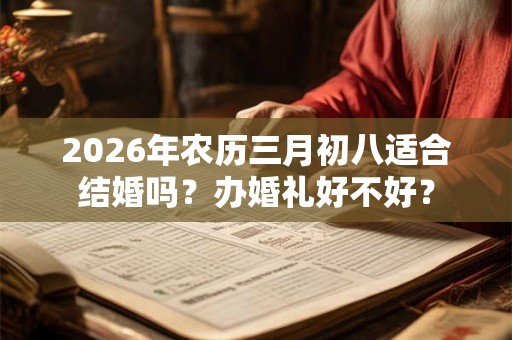 2026年农历三月初八适合结婚吗？办婚礼好不好？