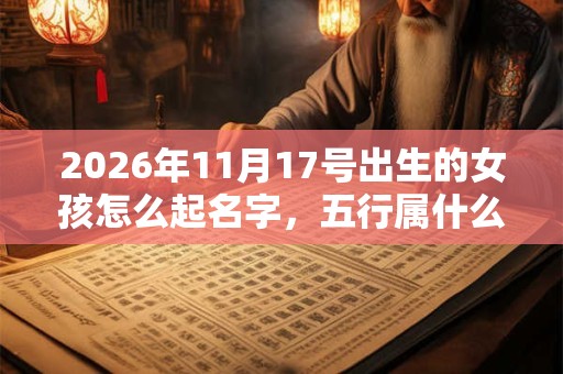 2026年11月17号出生的女孩怎么起名字,五行属什么 2026年11月17号出生的女孩怎么起名字,五行属什么
