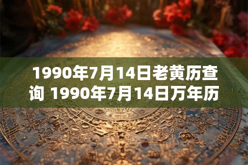 1990年7月14日老黄历查询 1990年7月14日万年历黄道吉日 1990年7月14日老黄历查询 1990年7月14日万年历黄道吉日