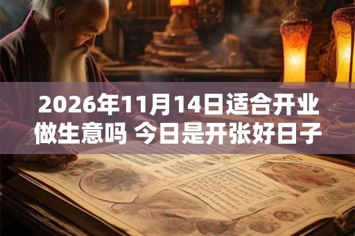 2026年11月14日适合开业做生意吗 今日是开张好日子吗 2026年11月14日适合开业做生意吗 今日是开张好日子吗