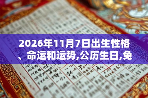 2026年11月7日出生性格、命运和运势,公历生日,免费算命 2026年11月7日出生性格、命运和运势,公历生日,免费算命