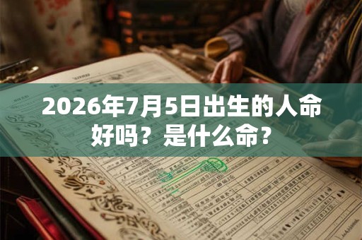 2026年7月5日出生的人命好吗?是什么命? 2026年7月5日出生的人命好吗?是什么命?