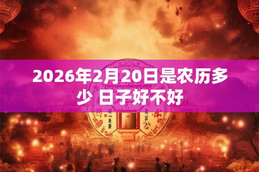 2026年2月20日是农历多少 日子好不好