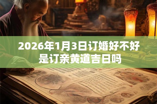 2026年1月3日订婚好不好 是订亲黄道吉日吗 2026年1月3日订婚好不好 是订亲黄道吉日吗