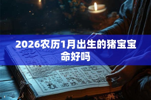 2026农历1月出生的猪宝宝命好吗 2026农历1月出生的猪宝宝命好吗