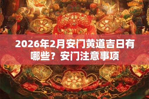 2026年2月安门黄道吉日有哪些？安门注意事项