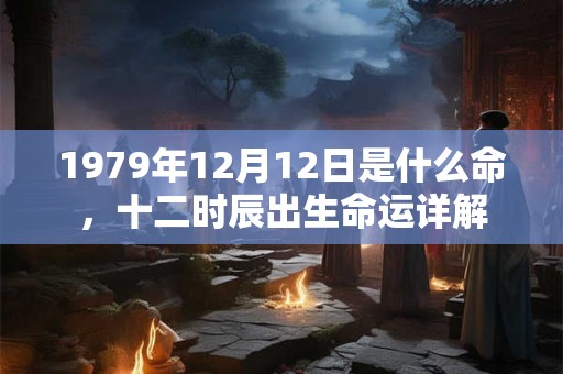 1979年12月12日是什么命，十二时辰出生命运详解