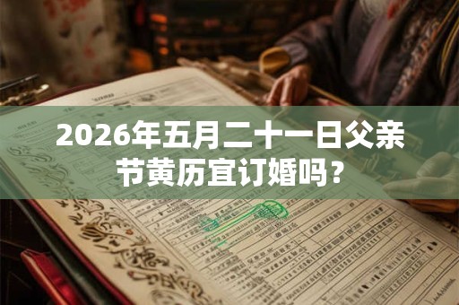 2026年五月二十一日父亲节黄历宜订婚吗？