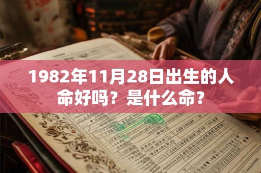 1982年11月28日出生的人命好吗？是什么命？