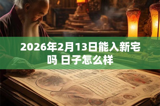 2026年2月13日能入新宅吗 日子怎么样