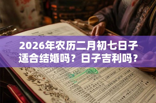 2026年农历二月初七日子适合结婚吗?日子吉利吗? 2026年农历二月初七日子适合结婚吗?日子吉利吗?