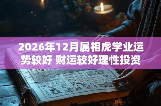 2026年12月属相虎学业运势较好 财运较好理性投资