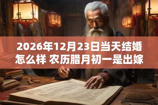2026年12月23日当天结婚怎么样 农历腊月初一是出嫁的吉利日子吗