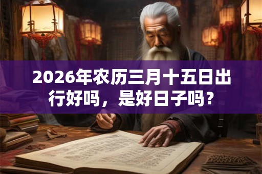 2026年农历三月十五日出行好吗,是好日子吗? 2026年农历三月十五日出行好吗,是好日子吗?