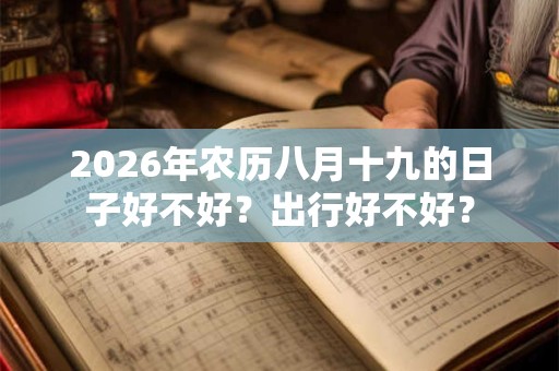2026年农历八月十九的日子好不好？出行好不好？