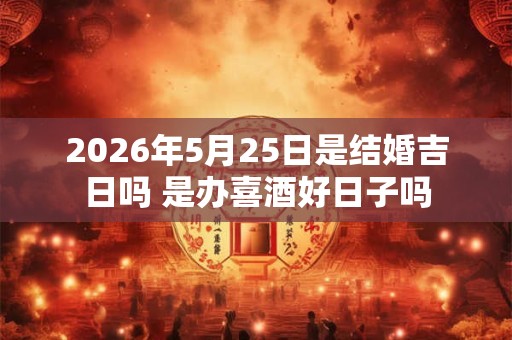 2026年5月25日是结婚吉日吗 是办喜酒好日子吗