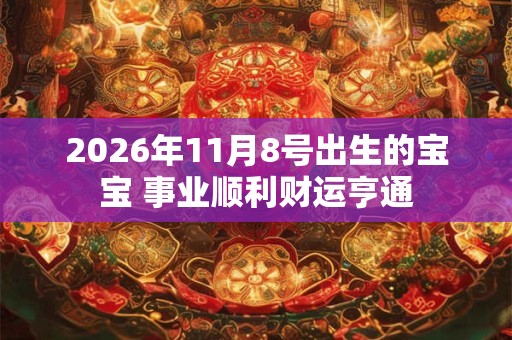 2026年11月8号出生的宝宝 事业顺利财运亨通