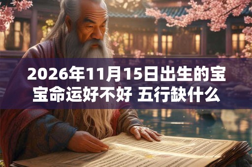 2026年11月15日出生的宝宝命运好不好 五行缺什么