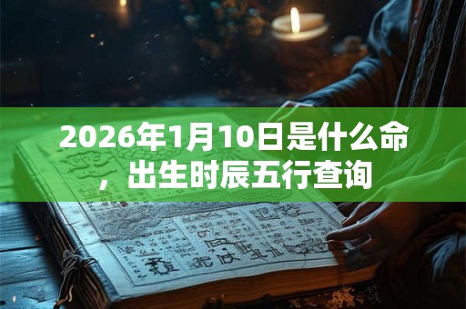 2026年1月10日是什么命,出生时辰五行查询 2026年1月10日是什么命,出生时辰五行查询