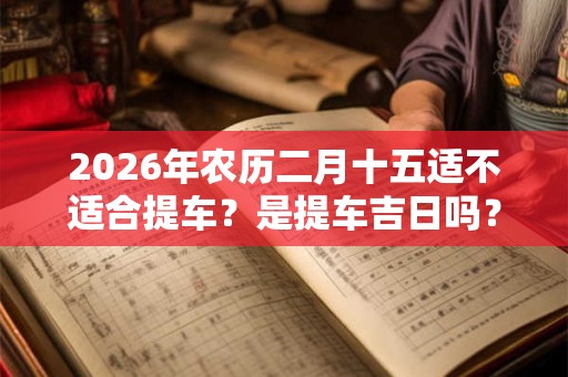 2026年农历二月十五适不适合提车?是提车吉日吗? 2026年农历二月十五适不适合提车?是提车吉日吗?